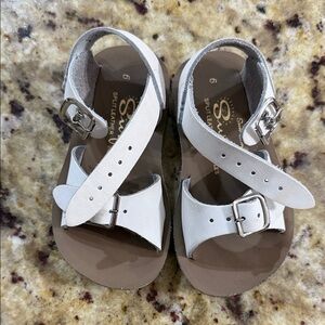 Salt Water Sandals by Hoy White Kids Sandals